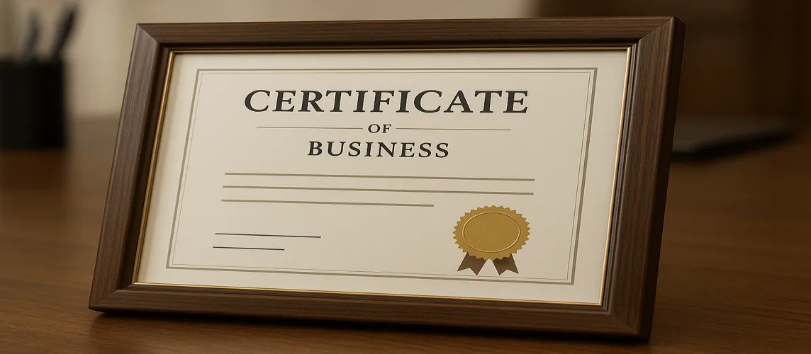 Certificate of Good Standing: Why Your Business Needs One featured image